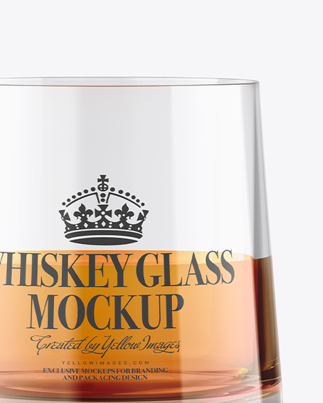 Whisky Glass Mockup PSD #4