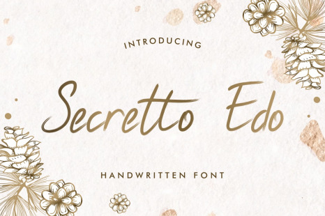 Secretto Edo Script Font