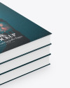 Hardcover Books w/ Leather Cover Mockup