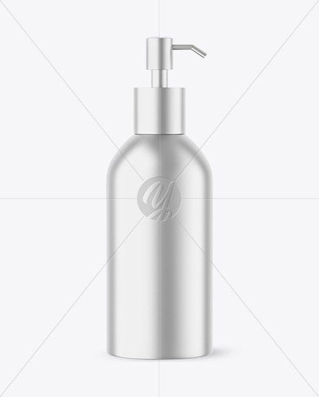 Matte Metallic Cosmetic Bottle Mockup PSD #1