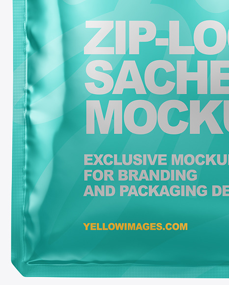 Metallic Sachet Mockup PSD #7