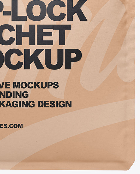 Kraft Sachet Mockup PSD #6