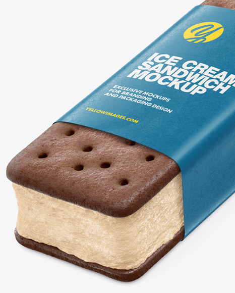 Download Ice Cream Sandwich Mockup Yellow Author