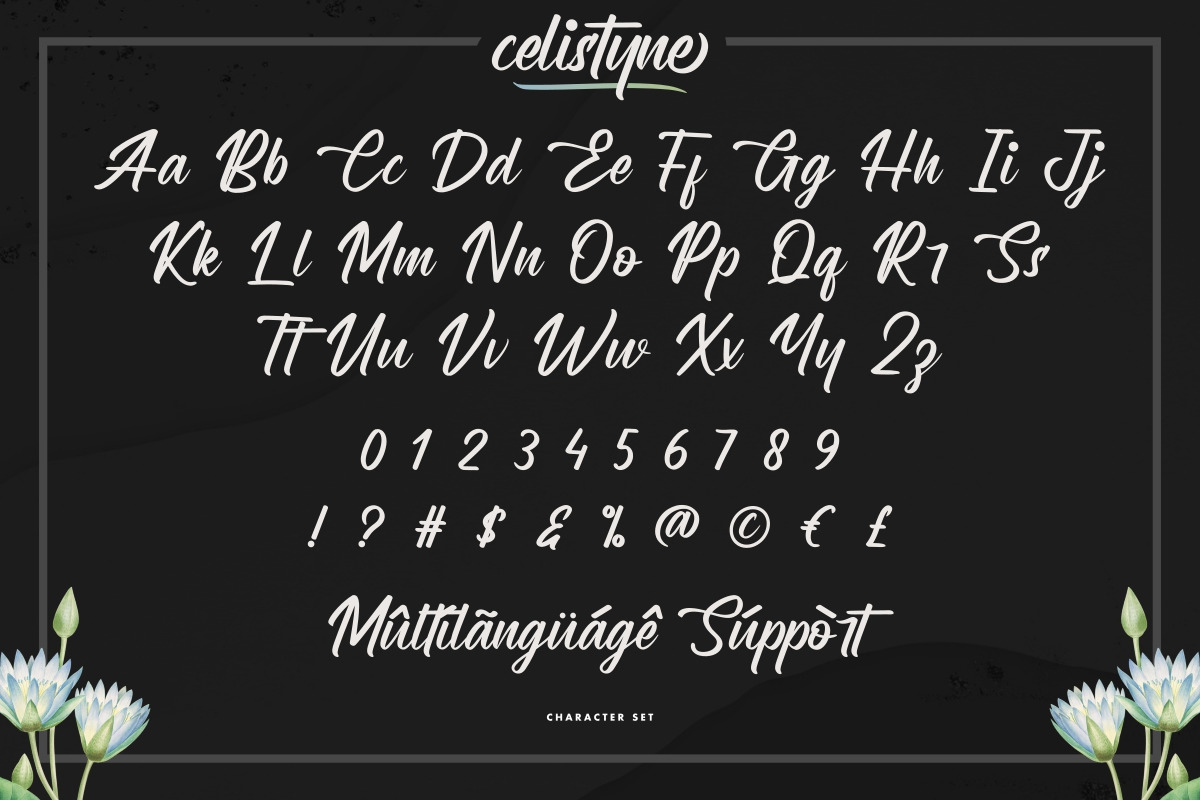 Celistyne Calligraphy Font