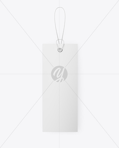 Matte Hang Tag Label Mockup PSD #1