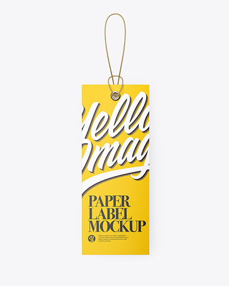 Download Matte Hang Tag Label Mockup PSD Mockups by Aleksandra Teodess