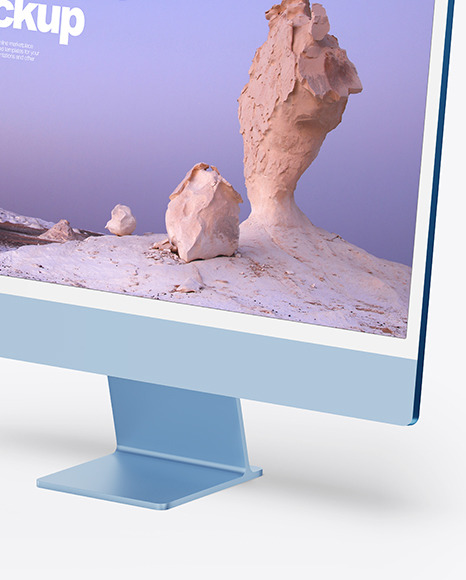 All colors iMac 2021 Mockup PSD #1