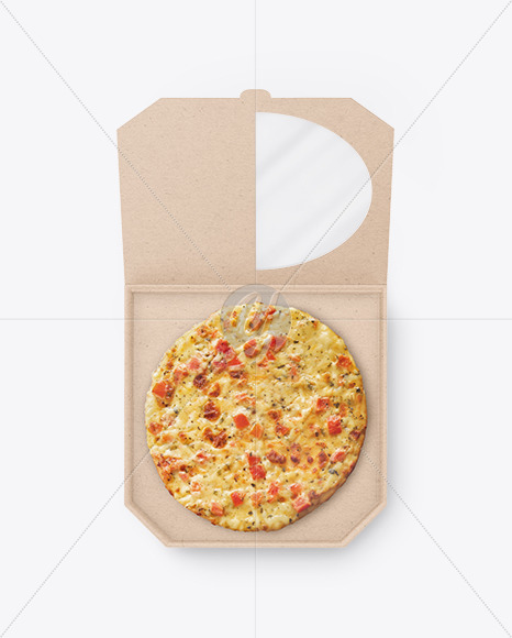 Pizza Box Kraft Paper 14 inch Open PNG Images & PSDs for Download