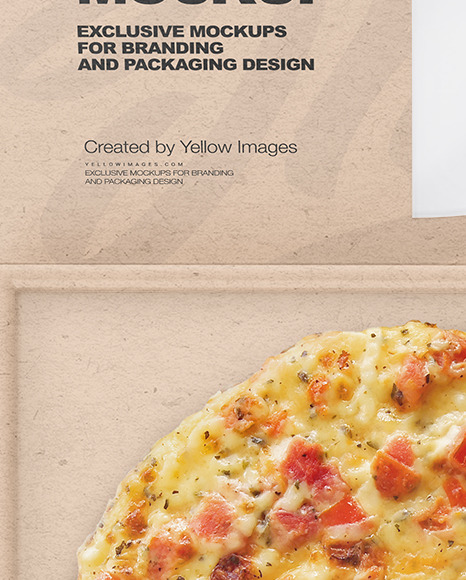 Pizza Box Kraft Paper 14 inch Open PNG Images & PSDs for Download