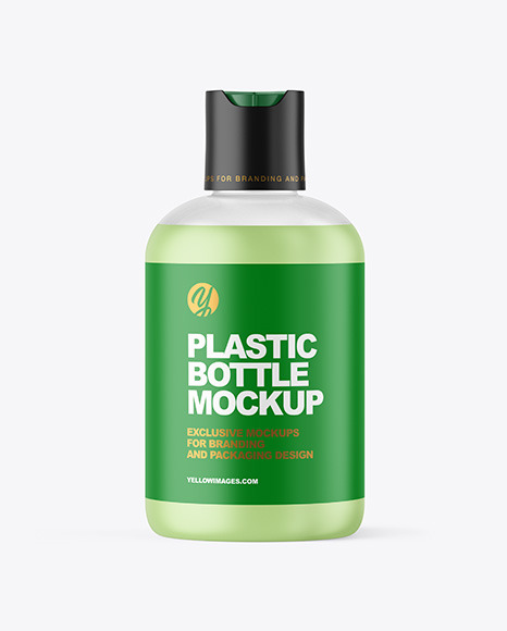 Frosted Cosmetic Bottle with Box Mockup PSD #1
