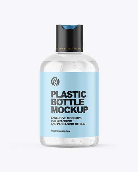 Clear Cosmetic Bottle with Box Mockup PSD #4