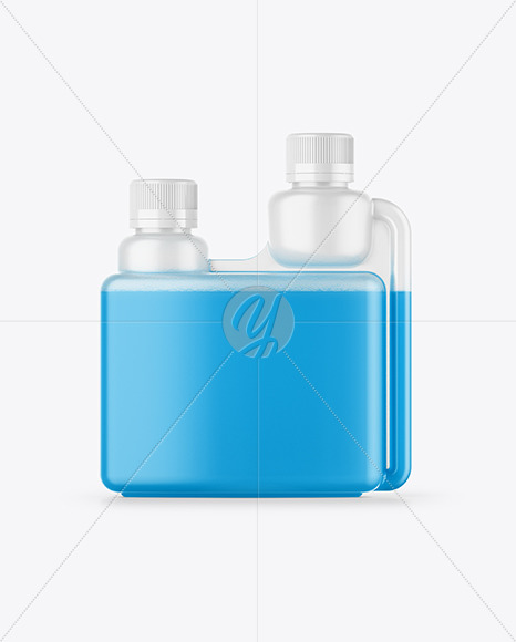 Glossy Dosing Bottle Mockup - Front View
