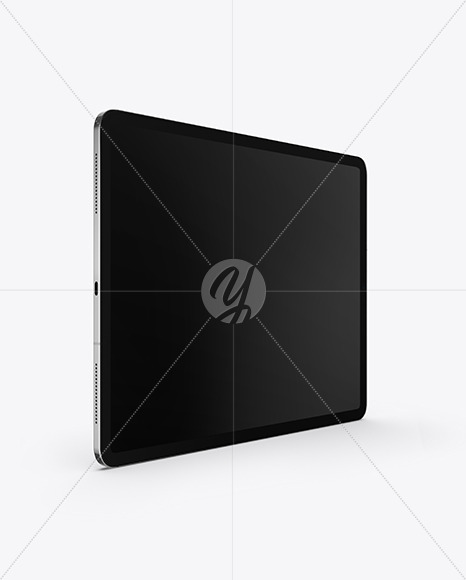 iPad Pro Silver Mockup PSD #3