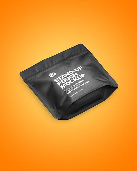 Matte Stand up Pouch Mockup PSD #2