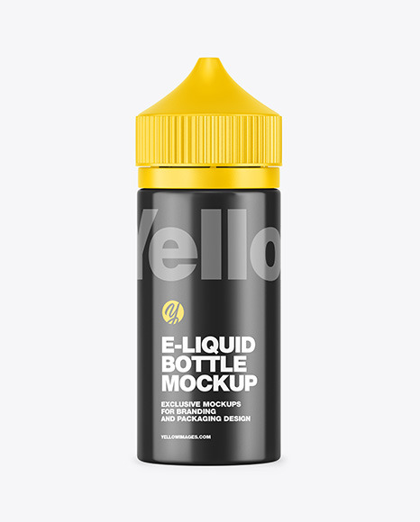 Glossy E Liquid Bottle Mockup PSD #7