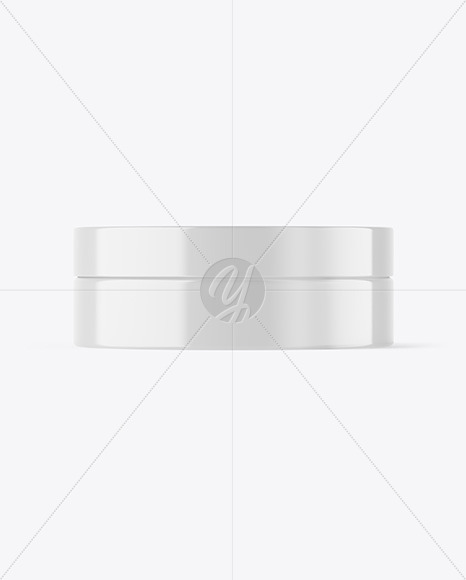 Glossy Cosmetic Jar Mockup Glossy Cosmetic Jar Mockup