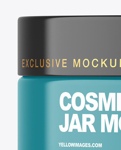 Glossy Cosmetic Jar Mockup PSD #2