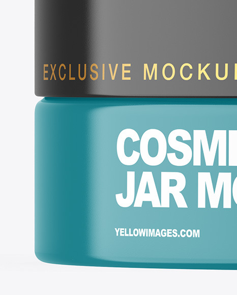 Glossy Cosmetic Jar Mockup PSD #1