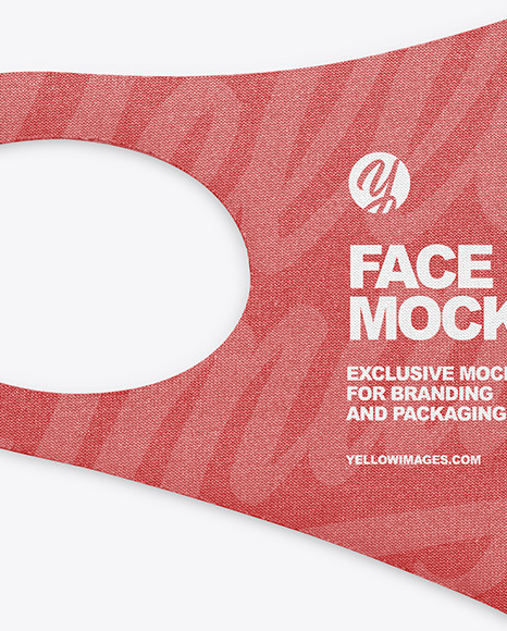 Download Folded Face Mask Mockup In Apparel Mockups On Yellow Images Object Mockups