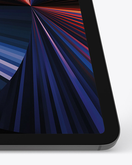 iPad Pro Space Gray Mockup PSD #4