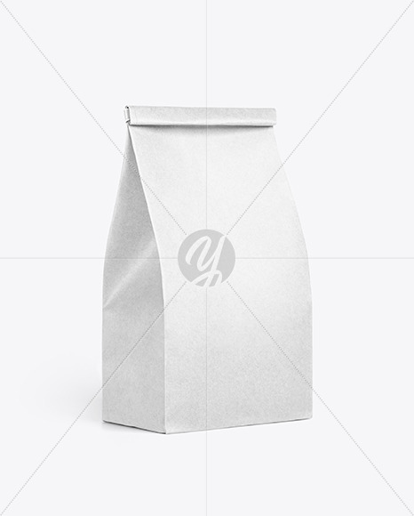 Kraft Paper Bag Mockup In Bag Sack Mockups On Yellow Images Object Mockups