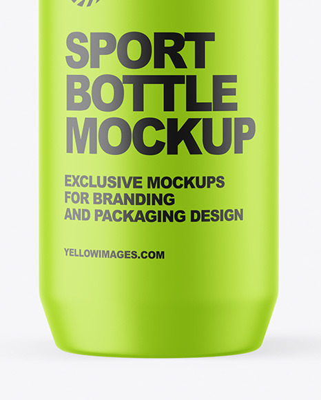 Matte Sport Bottle Mockup PSD #1