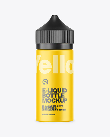 Matte E Liquid Bottle Mockup PSD #1