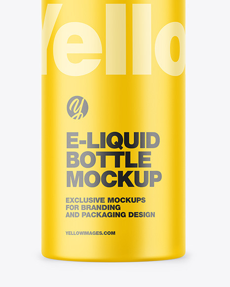Matte E Liquid Bottle Mockup PSD #7