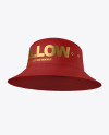 Bucket Hat with Wide Brim Mockup
