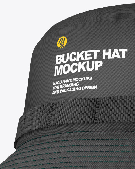 Download Bucket Hat With Wide Brim Mockup In Apparel Mockups On Yellow Images Object Mockups