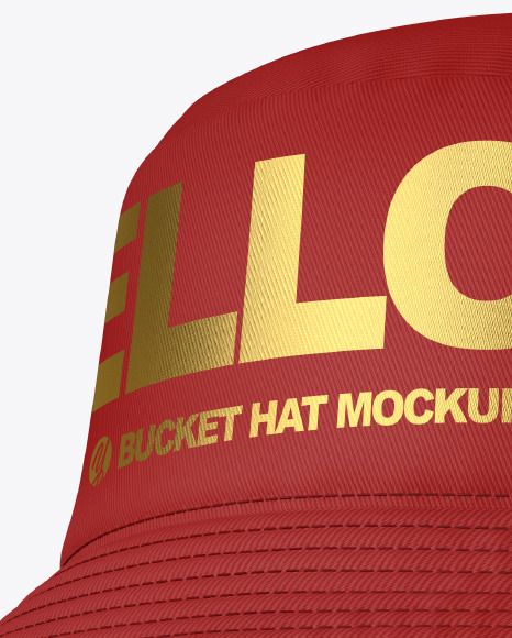 Download Bucket Hat With Wide Brim Mockup In Apparel Mockups On Yellow Images Object Mockups