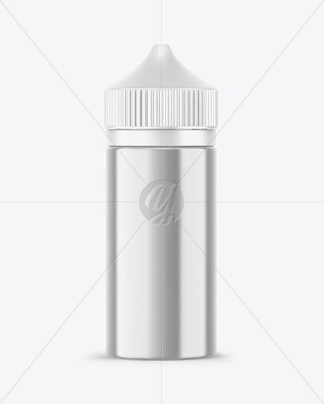 Metallic E Liquid Bottle Mockup PSD #3
