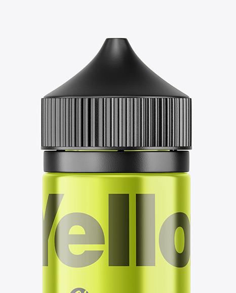 Metallic E Liquid Bottle Mockup PSD #6