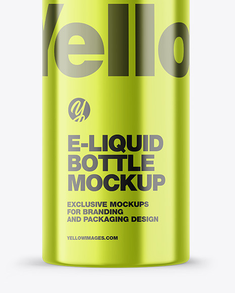 Download Metallic E Liquid Bottle Mockup In Bottle Mockups On Yellow Images Object Mockups