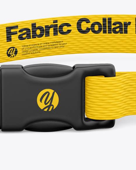 Fabric Pet Collar Mockup PSD #7