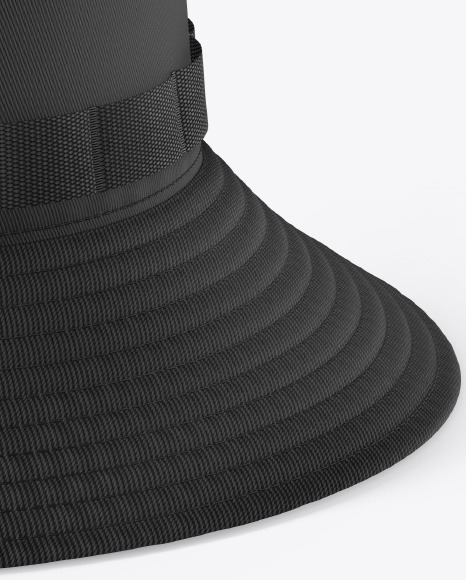 Bucket Hat with Wide Brim Mockup