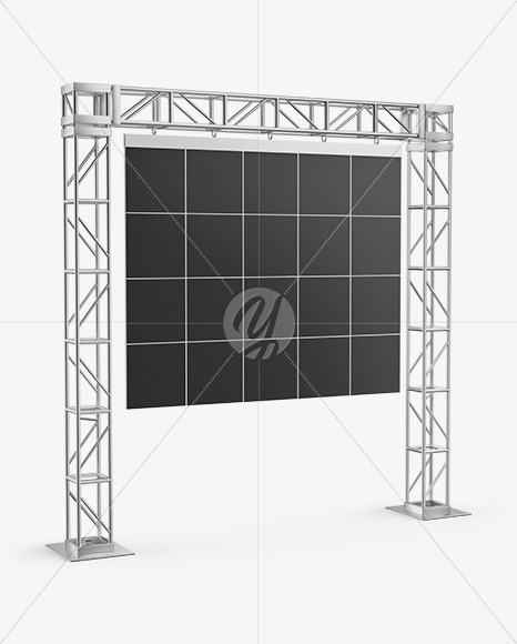 LED Wall Truss System Mockup PSD #3