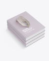 Hardcover Books w/ Matte Cover Mockup
