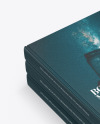 Hardcover Books w/ Leather Cover Mockup