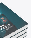 Hardcover Books w/ Leather Cover Mockup