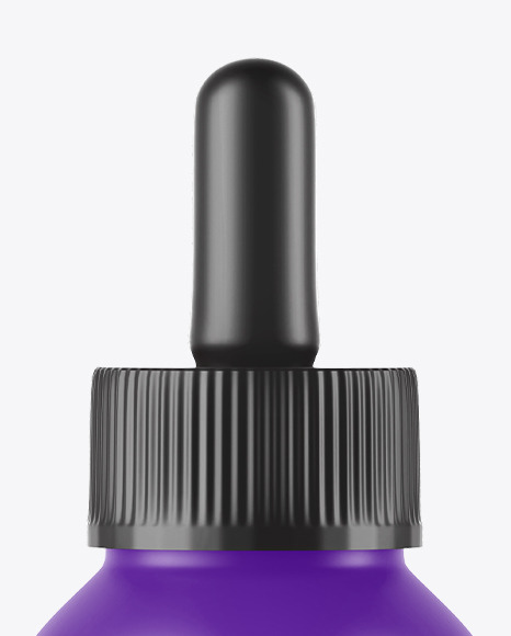 Matte Plastic Dropper Bottle Mockup PSD #2