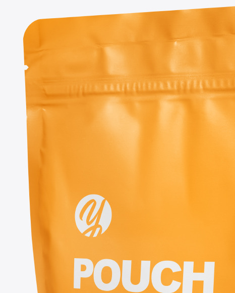 Matte Stand Up Pouch W  Zipper Mockup PSD #2