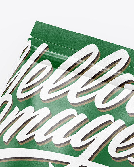 Textured Stand Up Pouch Mockup PSD #2