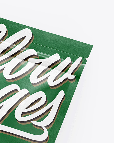 Textured Stand Up Pouch Mockup PSD #6