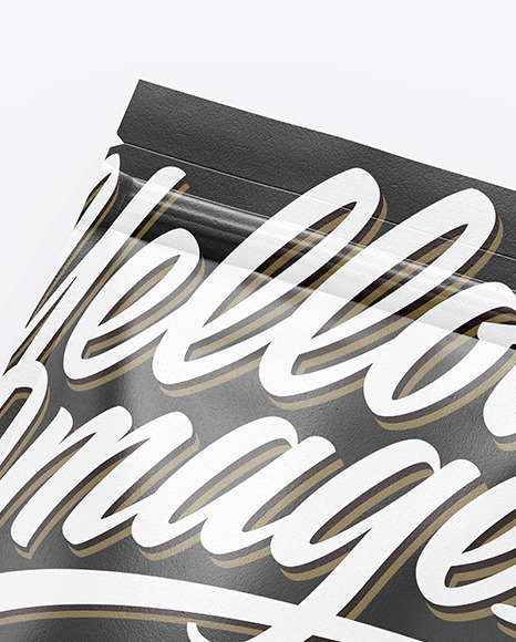 Textured Stand Up Pouch Mockup PSD #5