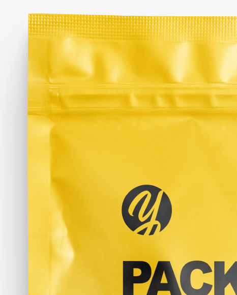 Matte Flat Pouch Mockup PSD #3