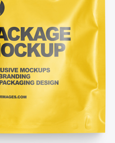 Matte Flat Pouch Mockup PSD #4