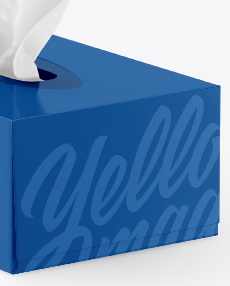 Download Glossy Box W Wipes Mockup In Box Mockups On Yellow Images Object Mockups