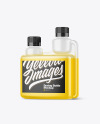 Glossy Dosing Bottle Mockup - Half Side View