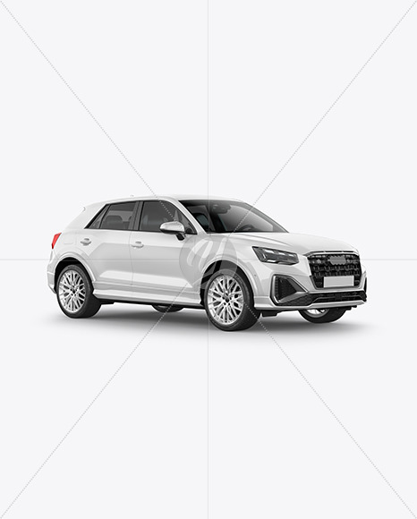 Luxury Crossover SUV - Half Side View - Yellowimages Mockups